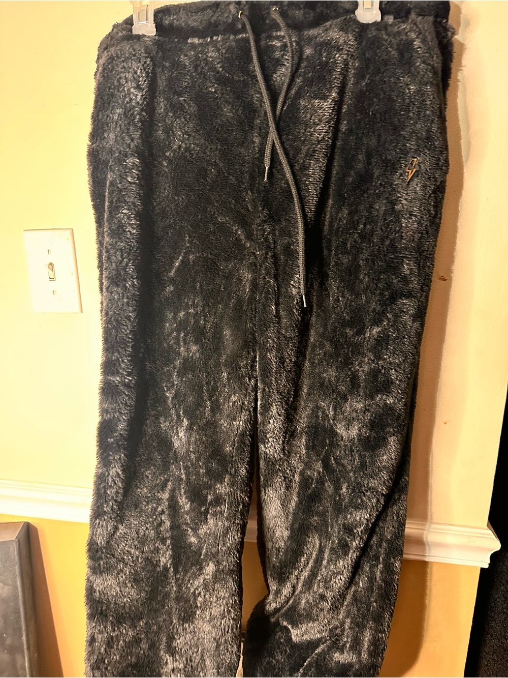 No Boundaries Black Plush Fleece Jogger Pants